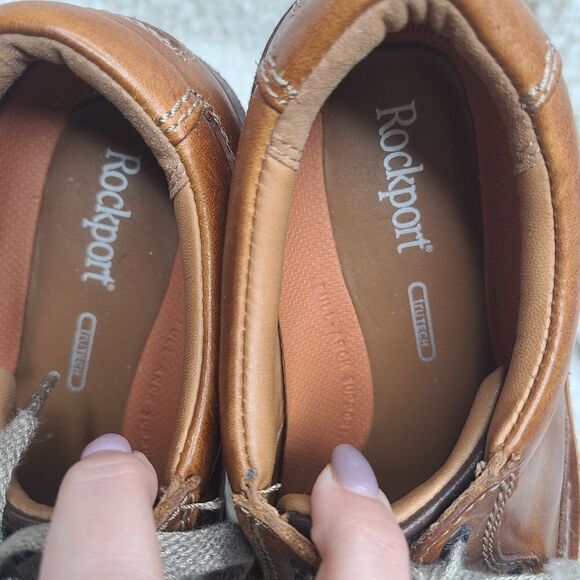 Rockport Men's Brown Leather Tru Tech‎ Leather Oxfords Size 7.5 - Picture 6 of 8